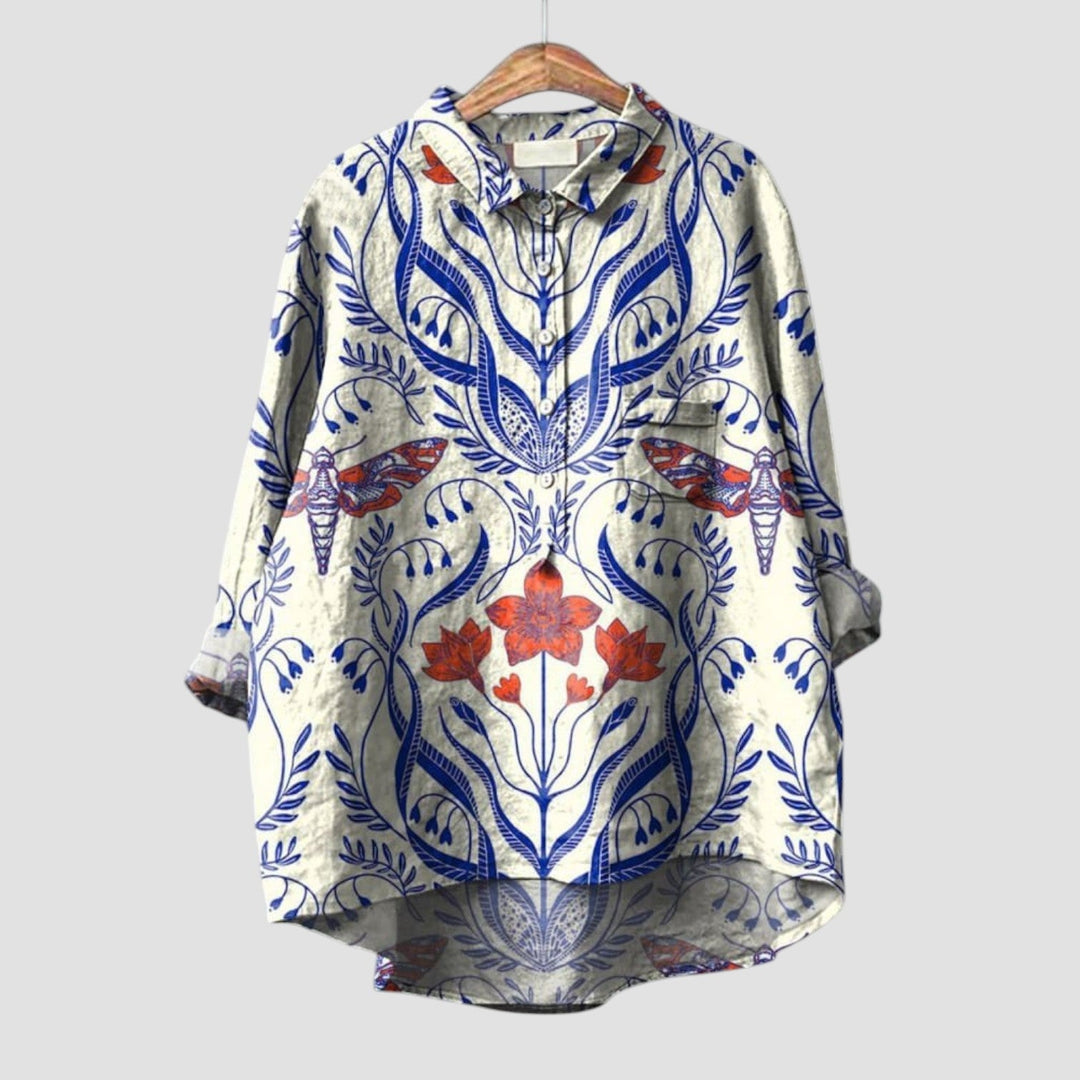 Wilma | Oversize-Bluse mit floralem Komfort