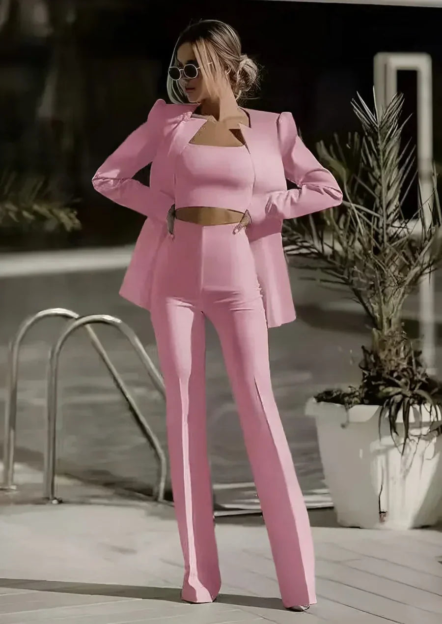 Theodosia – mühelos schickes 3-teiliges ensemble-set für damen