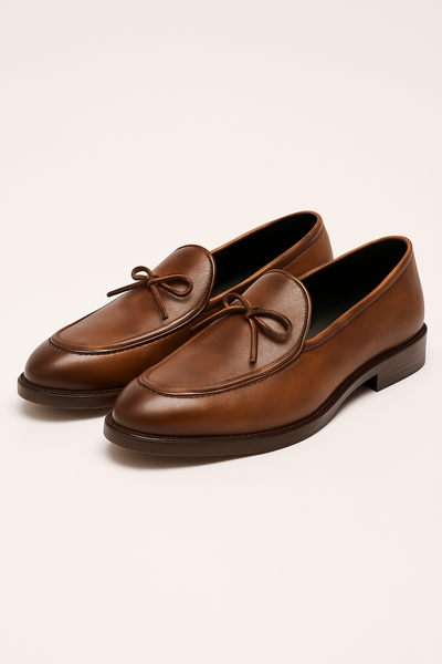 Jannik – Lederloafer Herren Schleife Klassisch Formell Stil