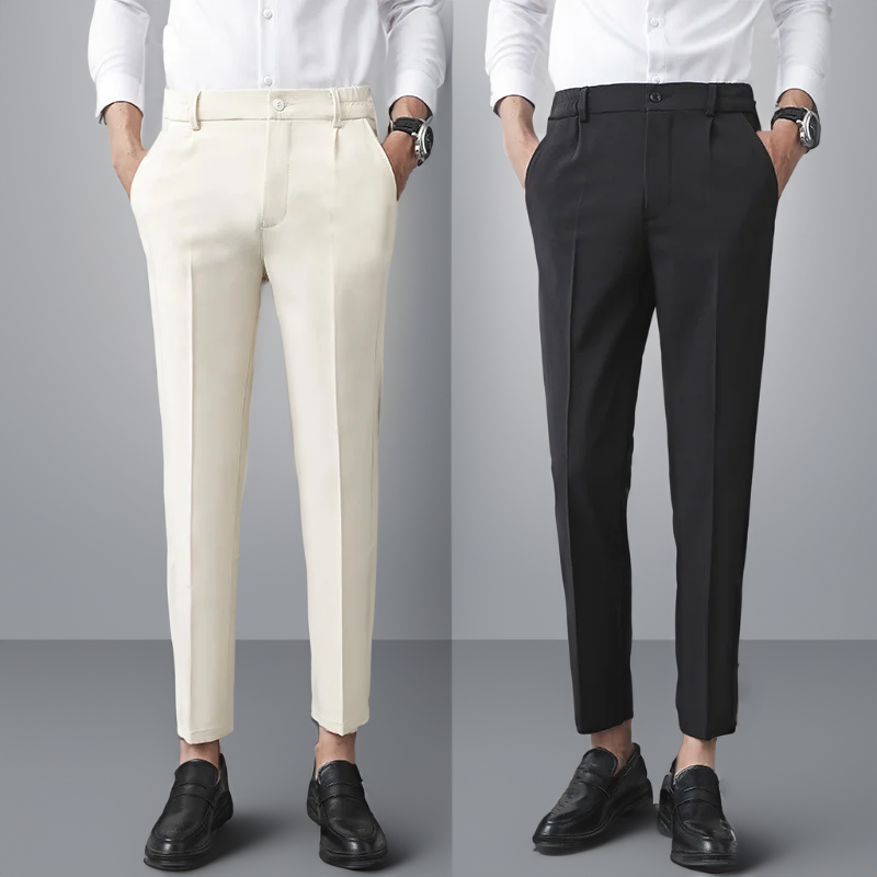 Jaron - Elegante Herren Hose in Elfenbein Zeitloses Design & Perfekte Passform