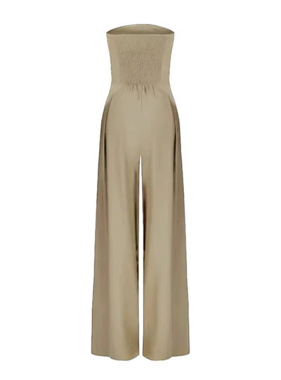 Eleganter trägerloser Jumpsuit für Damen – Weit geschnitten für den Sommer