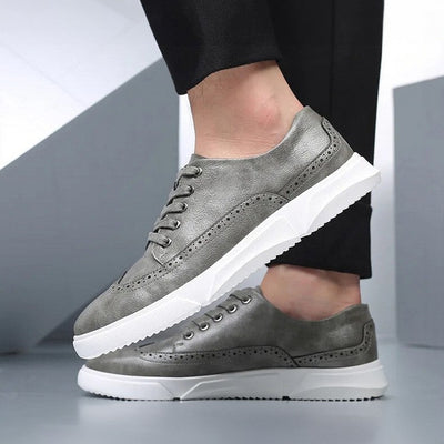 Elegante herren-sneaker aus leder für smart-casual-anlässe
