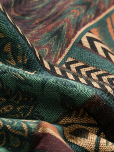 Kai – Herren Boho Hemd Geometrisch Bunt Kurzarm Modern