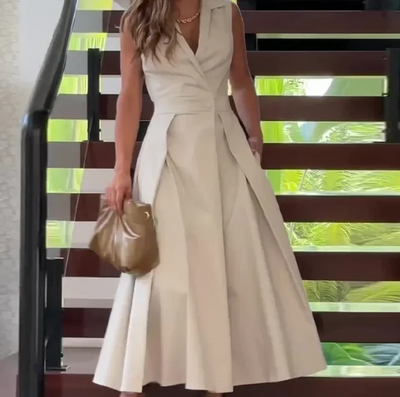 Karole-Raffiniertes Ärmelloses Sommerkleid