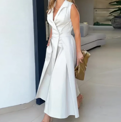 Karole-Raffiniertes Ärmelloses Sommerkleid