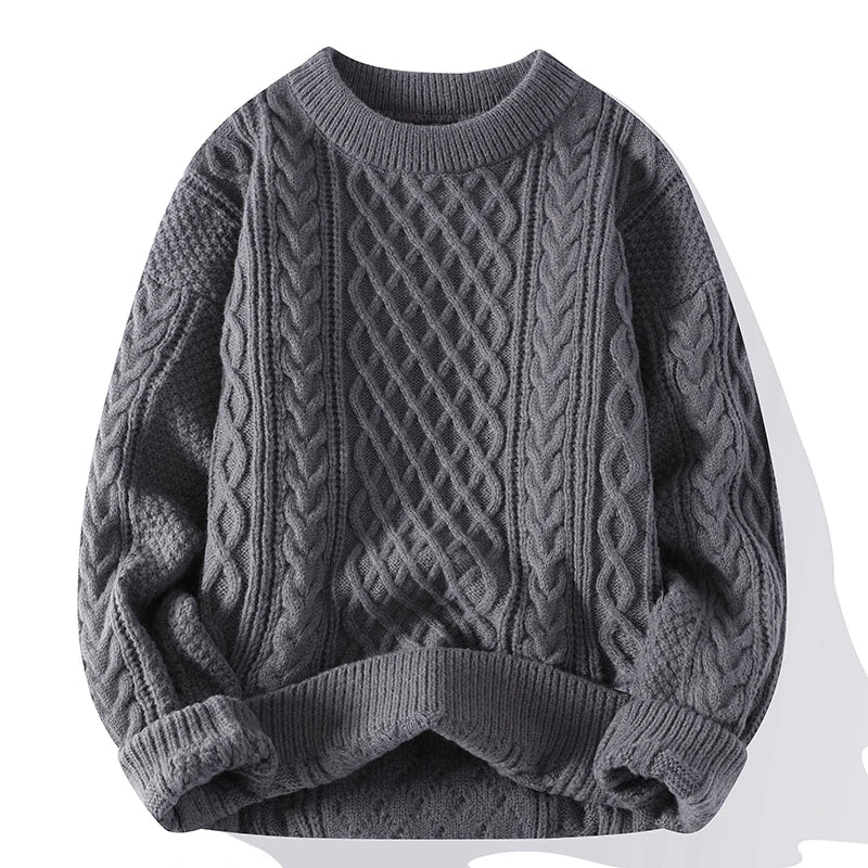 Klassischer Pullover mit Kabelstrick für Eleganz