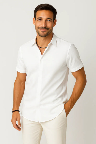 Leichtes Herren Kurzarmhemd