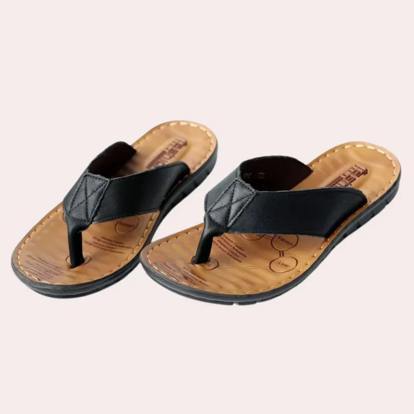 Tristan - Bequeme und Stilvolle Vegan Ledersandalen für Herren