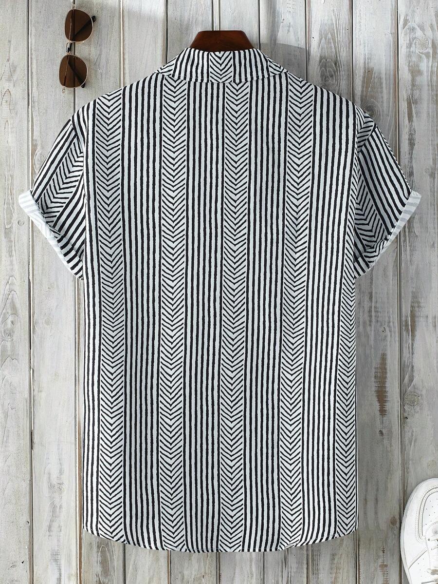 Luca – Sommerhemd Herren Kurzarm Bedruckt Für Urlaub