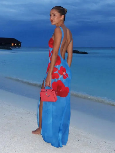 Luftiges langes Sommer-Maxikleid mit fließender Silhouette – Zelda