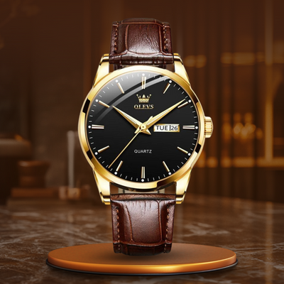 van Baerle® - Luxuriöse Business-Leder-Uhr