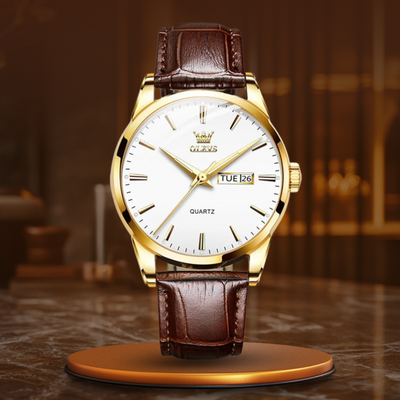 van Baerle® - Luxuriöse Business-Leder-Uhr