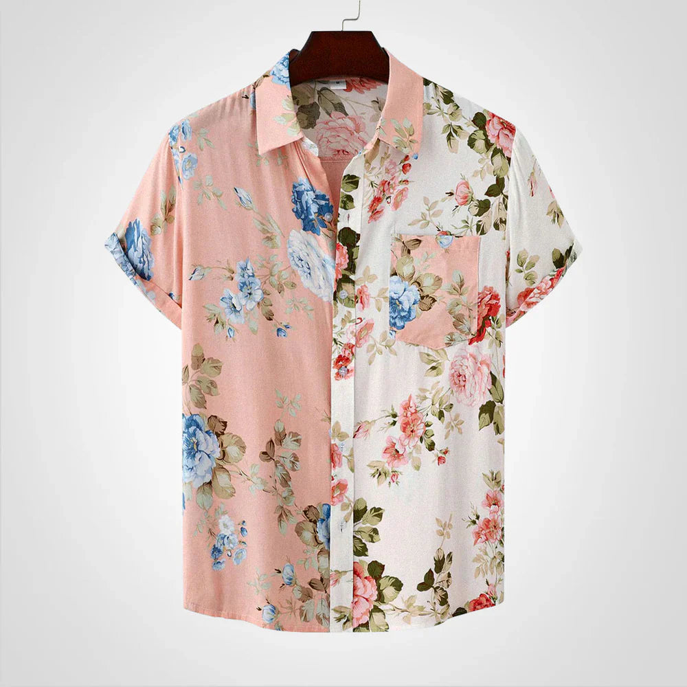 Cielo - Herrenhemd mit hawaiianischen Blumen
