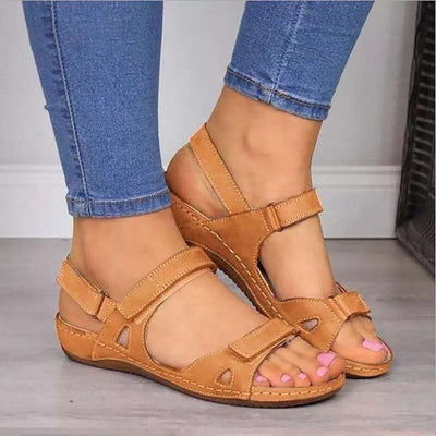 Mariann- Orthopädische Sommersandalen mit Klettverschluss für Frauen