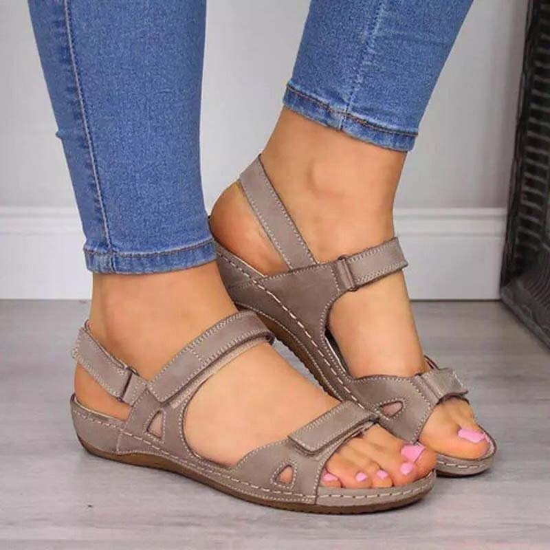 Mariann- Orthopädische Sommersandalen mit Klettverschluss für Frauen