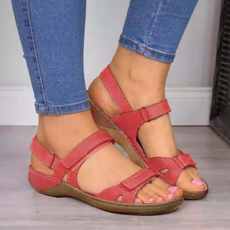 Mariann- Orthopädische Sommersandalen mit Klettverschluss für Frauen