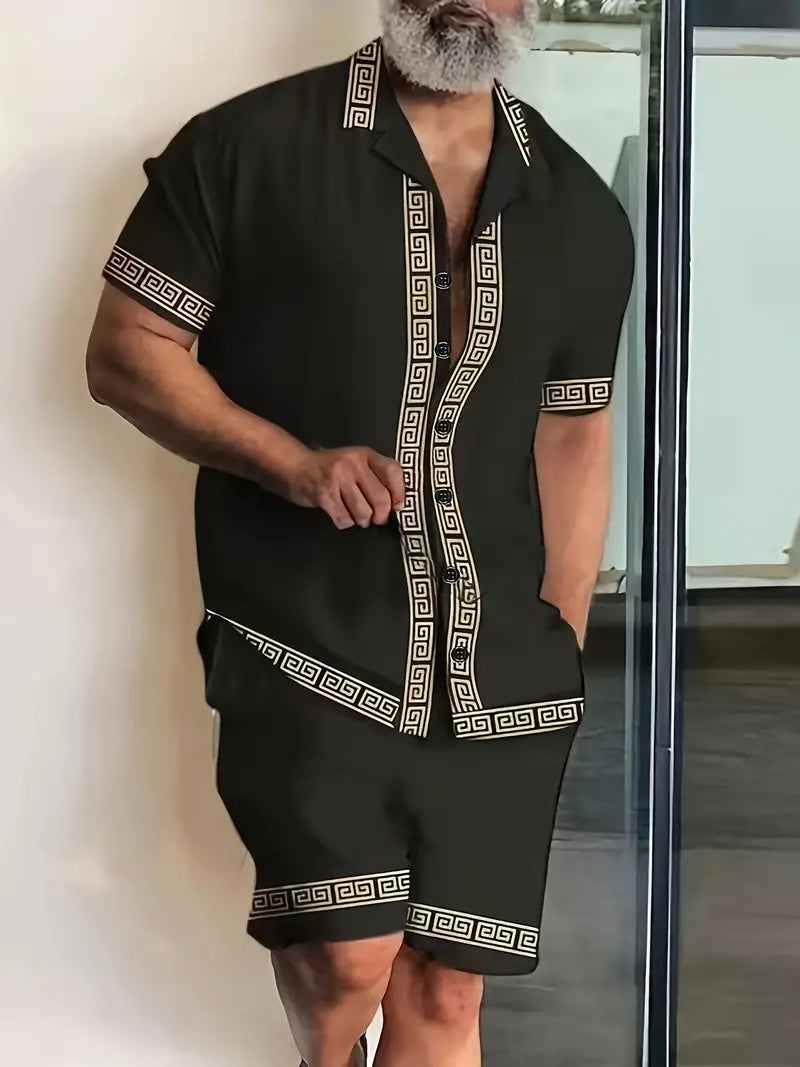 Cleston - Elegantes Set aus Kurzarmshirt und Shorts