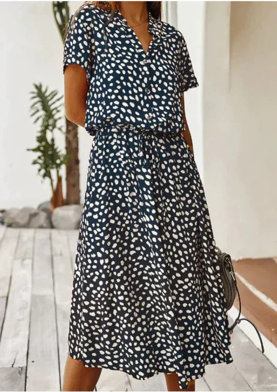 Vintage Sommerkleid mit halblangen Ärmeln – Maevy