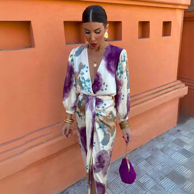 Larissa | Elegantes Kleid mit V-Ausschnitt