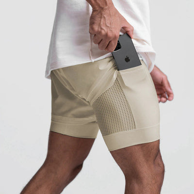 Trendige Sportshorts mit atmungsaktivem Material und Seitentasche – Marky