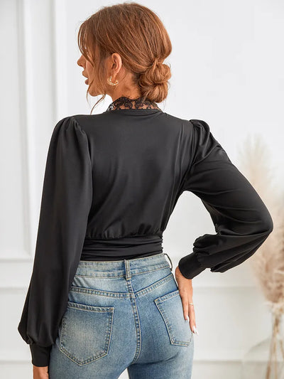 Damen Body – Spitze – Tiefer Ausschnitt – Stretch – Elegant