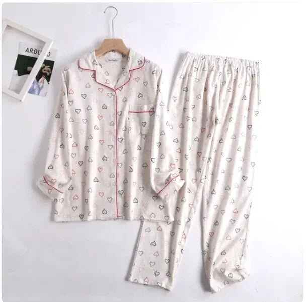 Roxana - Bequemes Damen Pyjama-Set mit lebendigen Mustern