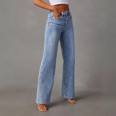 Olivia™ - Hochtaillierte weite Jeans
