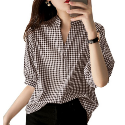 Nicole - Oktoberfest-Bluse mit V-Ausschnitt für Damen