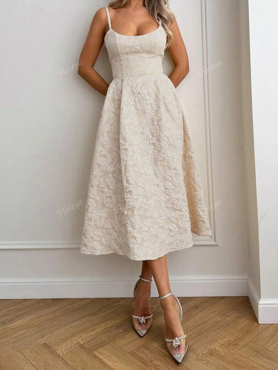 Nina – Elegantes Midi-Kleid Für Hochzeit Sommer