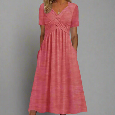 Elsbeth | Figurbetontes Midi-Kleid für Elegante Anlässe