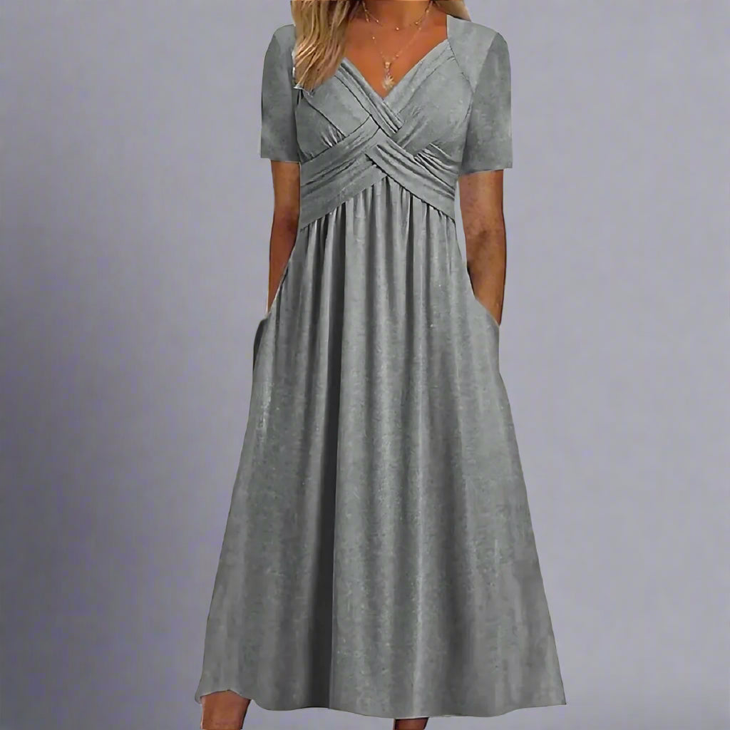 Elsbeth | Figurbetontes Midi-Kleid für Elegante Anlässe