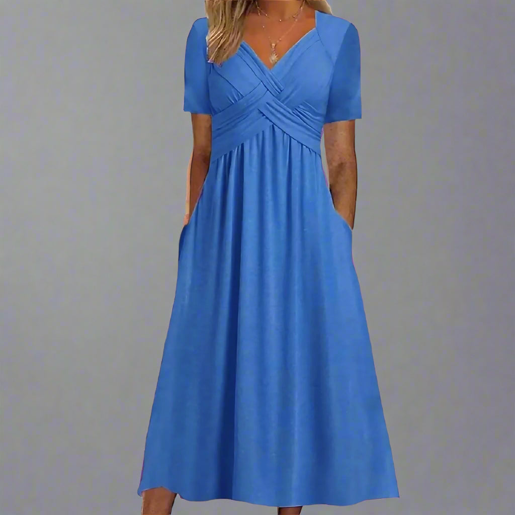 Elsbeth | Figurbetontes Midi-Kleid für Elegante Anlässe