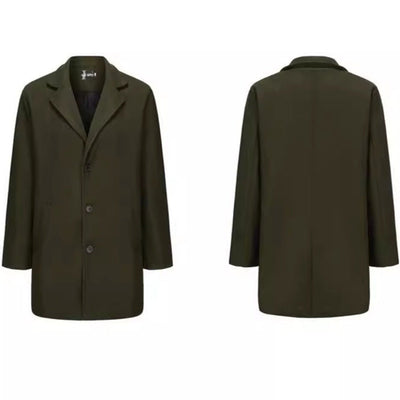 Herren eleganter Melton-Mantel Aliams