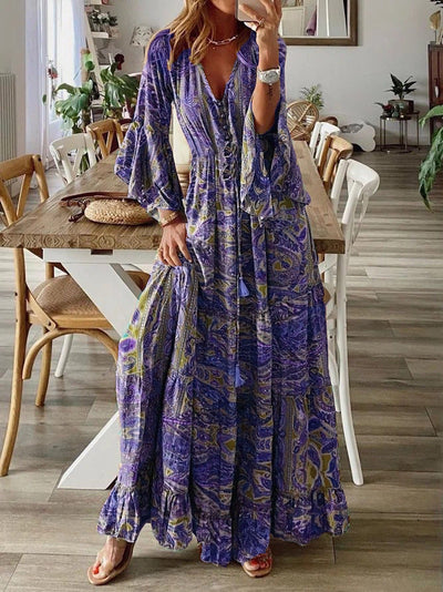 Agathe – Langes Kleid im Boho-Stil