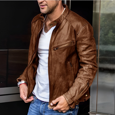 River Biker Lederjacke für Männer