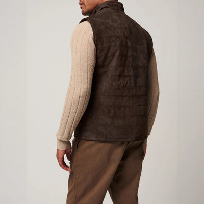 Herren Steppweste aus weichem Wildleder Aliams