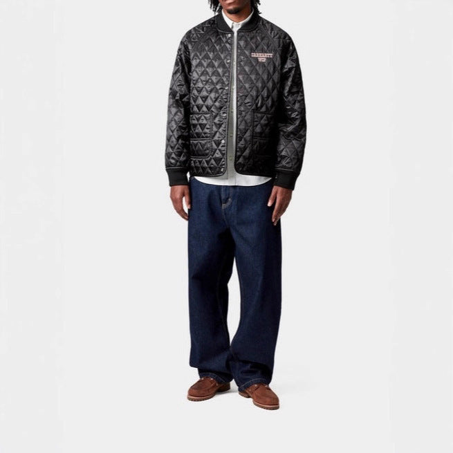 Herren gesteppte Baumwolljacke mit praktischem Reißverschluss Aliams