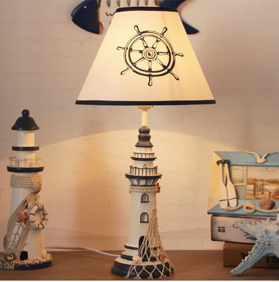 HarborGlow - Nautische Harz Schreibtischlampe mit einfachem Kopf