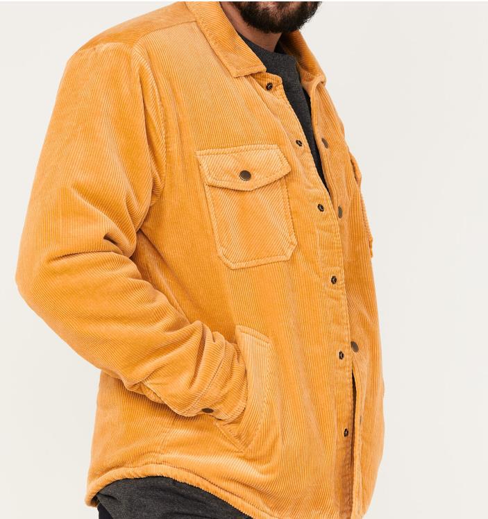 Herren Cordjacke mit praktischen Pattentaschen und weich gefüttertem Innenfutter Aliams