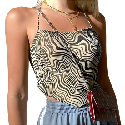 Carla - Einzigartiges Wellenmuster Top