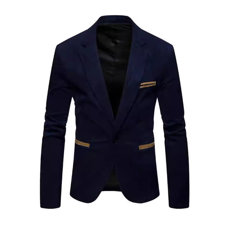 Herren modischer Wildlederblazer mit strukturierter Oberfläche Aliams