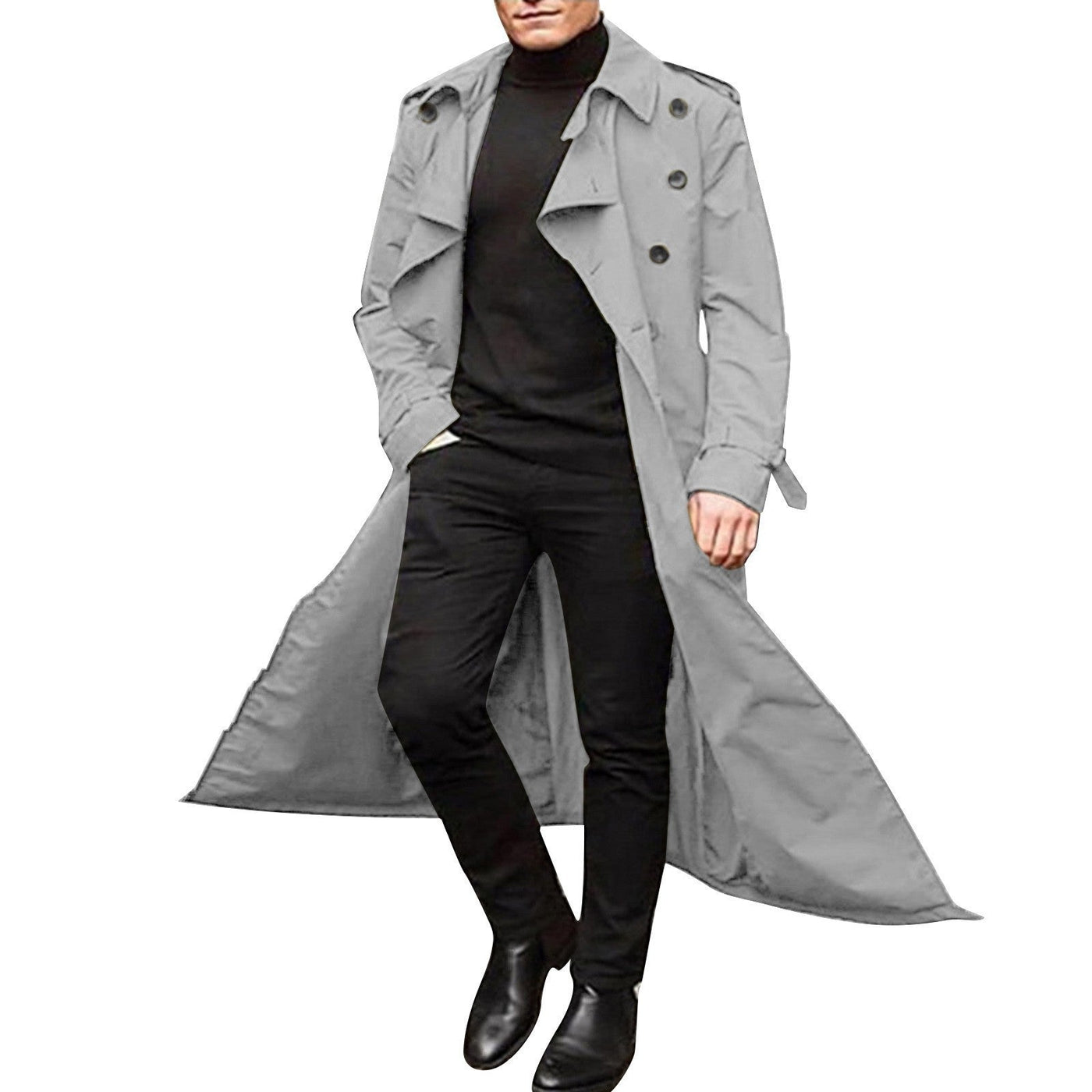 Herren eleganter Trenchcoat mit modernem Schnitt Aliams