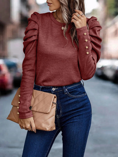 Carina – Bluse mit Puffärmeln