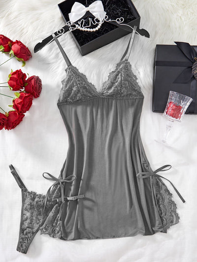 Novalise | Unifarbenes Dessous-Set aus Spitze für Frauen