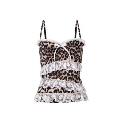 Elara - Leopardenmuster mit zarten Rüschendetails