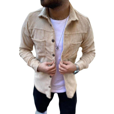 Herren lässige Cordjacke Aliams