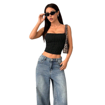 Zaria - Top mit schmalen Spaghettiträgern