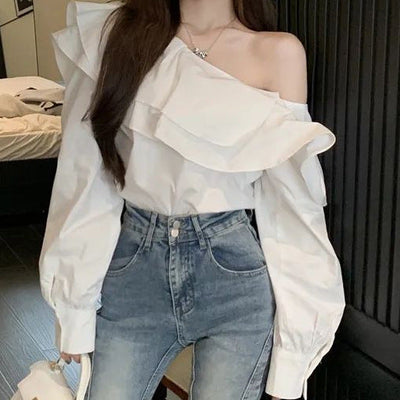 Alena – Elegantes schulterfreies Oberteil