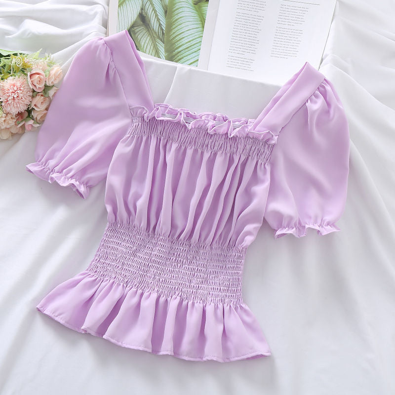 Charlotte – Top mit Puffärmeln