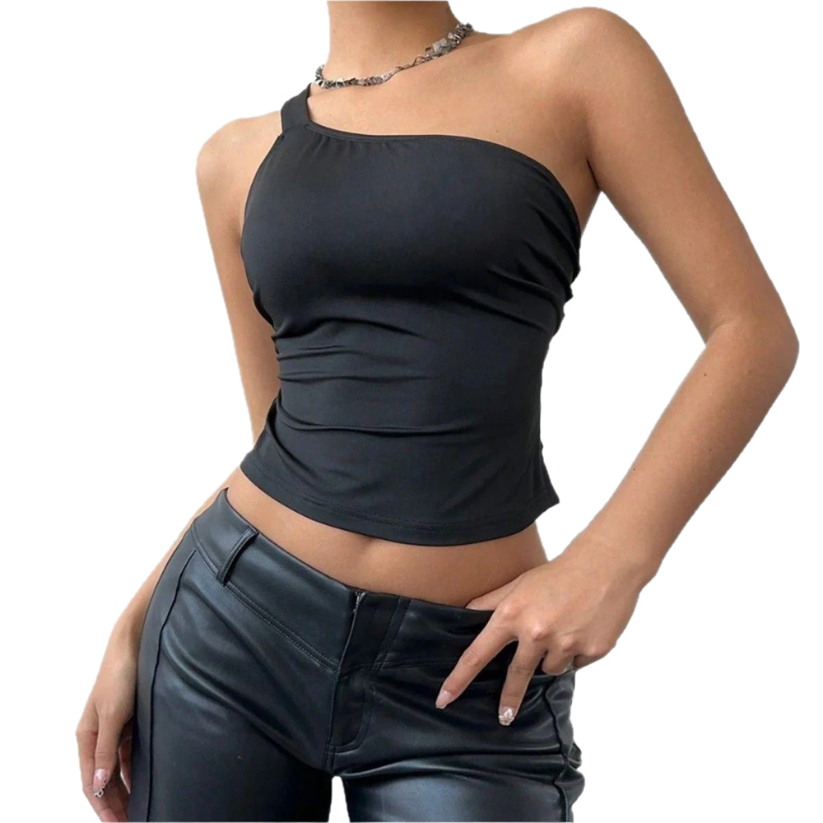 Ayla - Tanktop mit asymmetrischem Ausschnitt